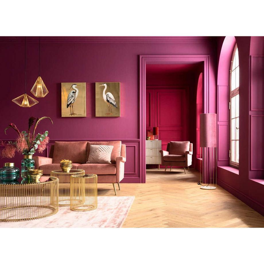 KARE Design Beistelltisch Wire Messing (2/Set)  