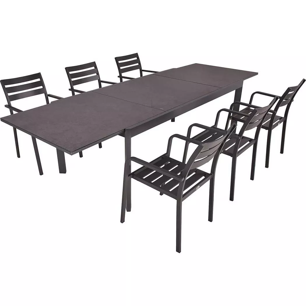 Garden Pleasure Gartenmöbelset 'Nerea' für 6 Personen Aluminium