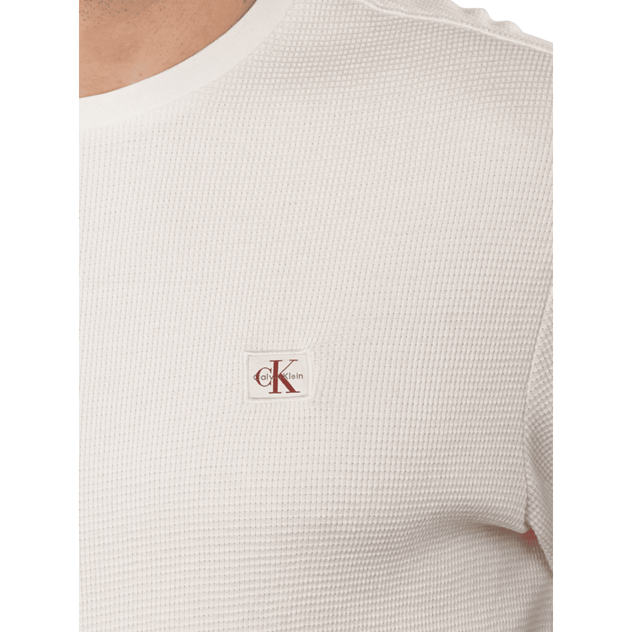 Calvin Klein Langarm Waffel T-Shirt  