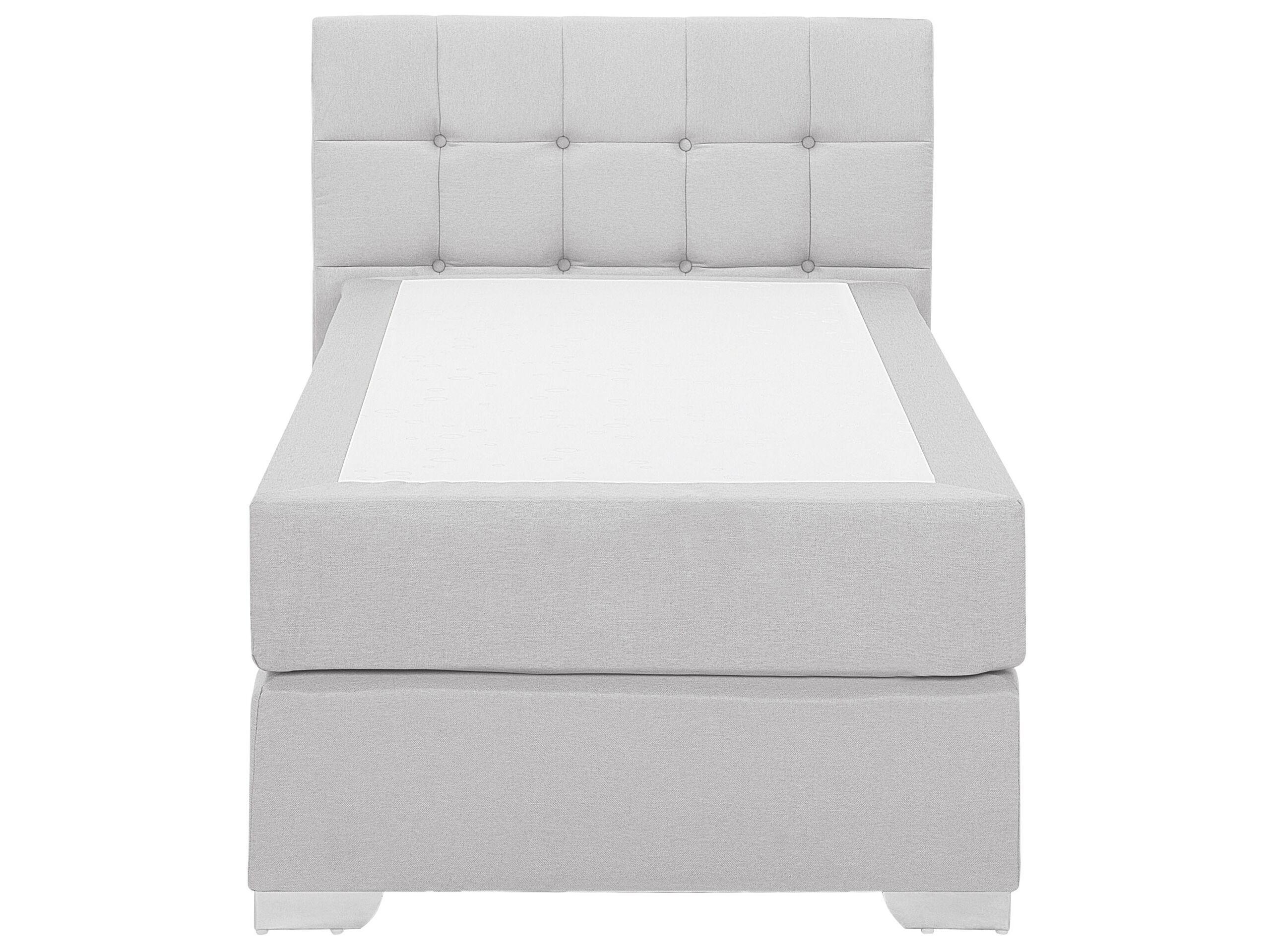 Beliani Lit Boxspring en Polyester Moderne ADMIRAL  