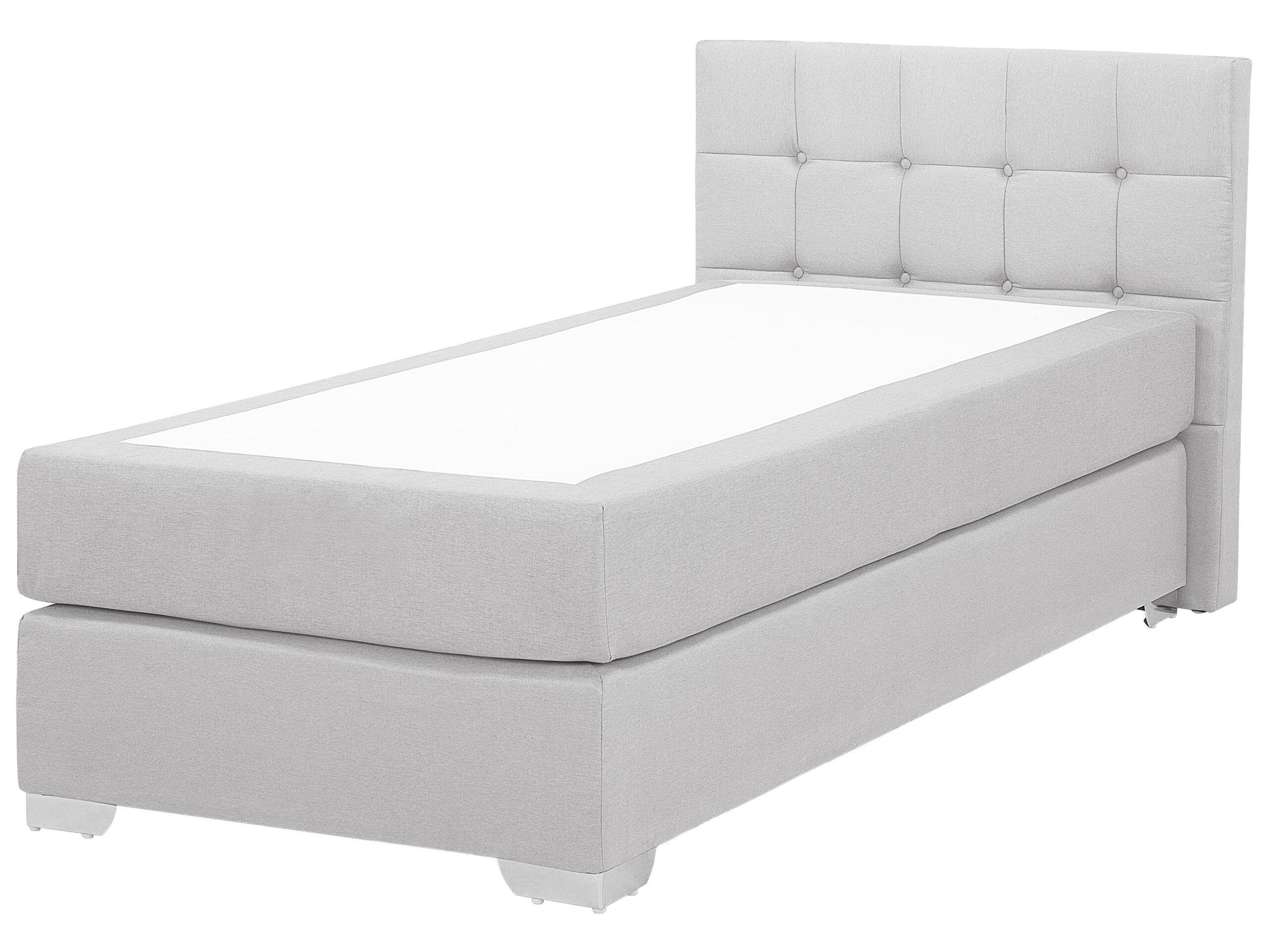 Beliani Lit Boxspring en Polyester Moderne ADMIRAL  