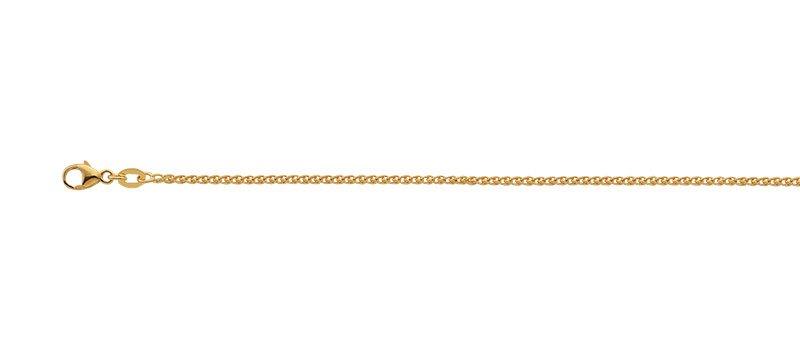 Image of Collier Zopf Gelbgold 750, 1.7mm, 40cm Damen Gelbgold 40cm