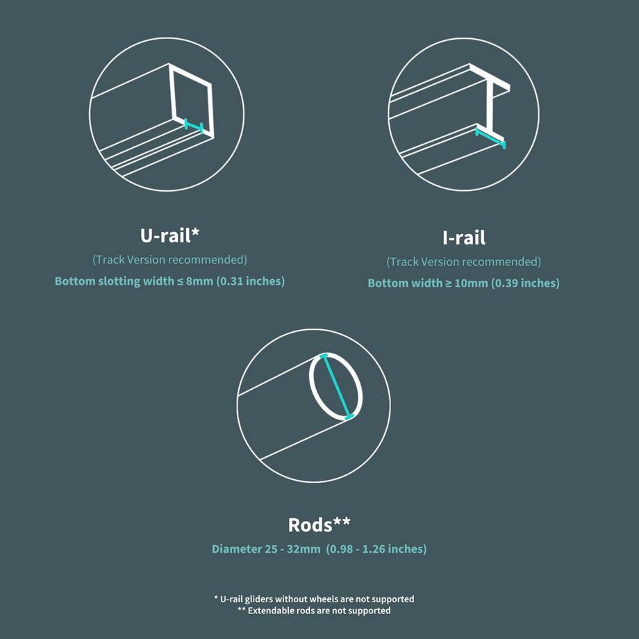 Aqara  Intelligenter Vorhangantrieb E1 (Stangenkompatibel) 