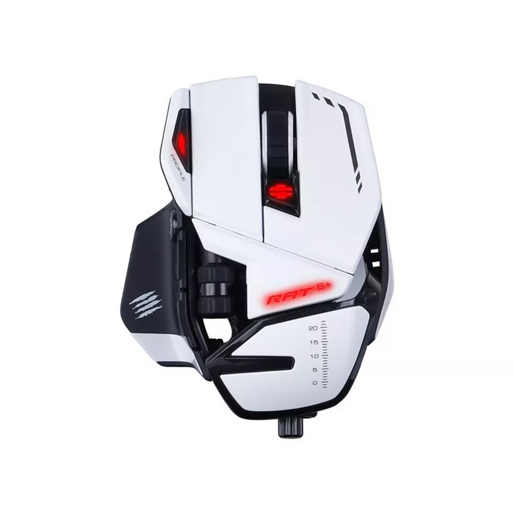 MadCatz Gaming-Maus R.A.T. 6+ 12000 dpi Weiss