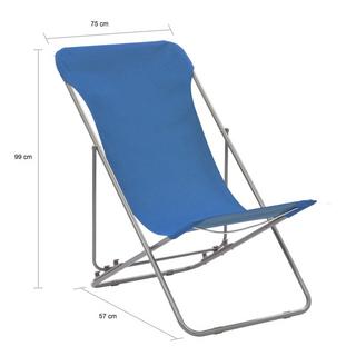 VidaXL Chaise de plage tissu  