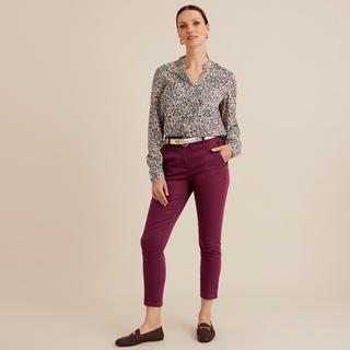 La Redoute Collections  Geblümte Bluse mit langen Ärmeln & V-Ausschnitt 