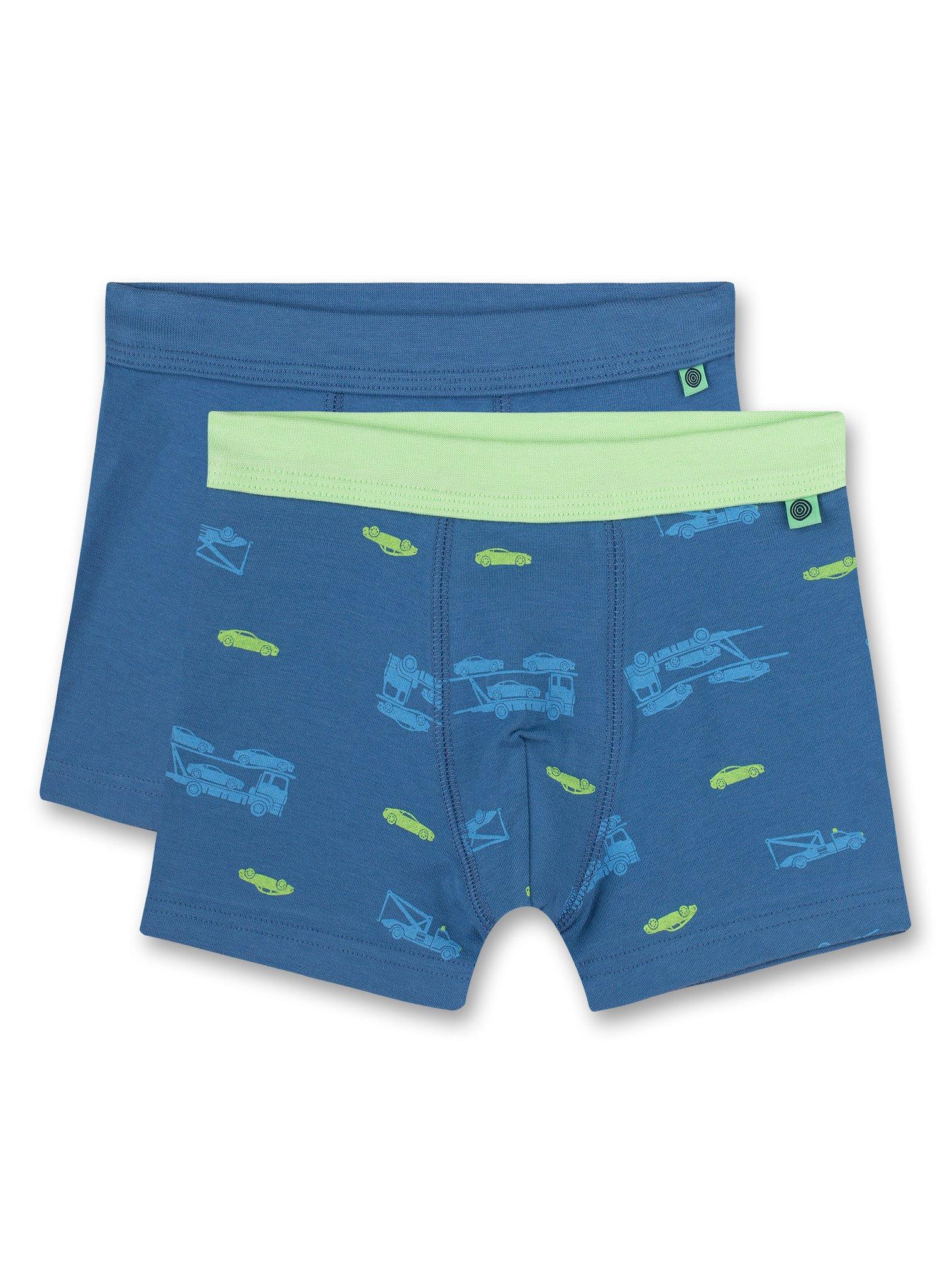 Image of Jungen-shorts (doppelpack) Blau Auto Jungen Blau 140