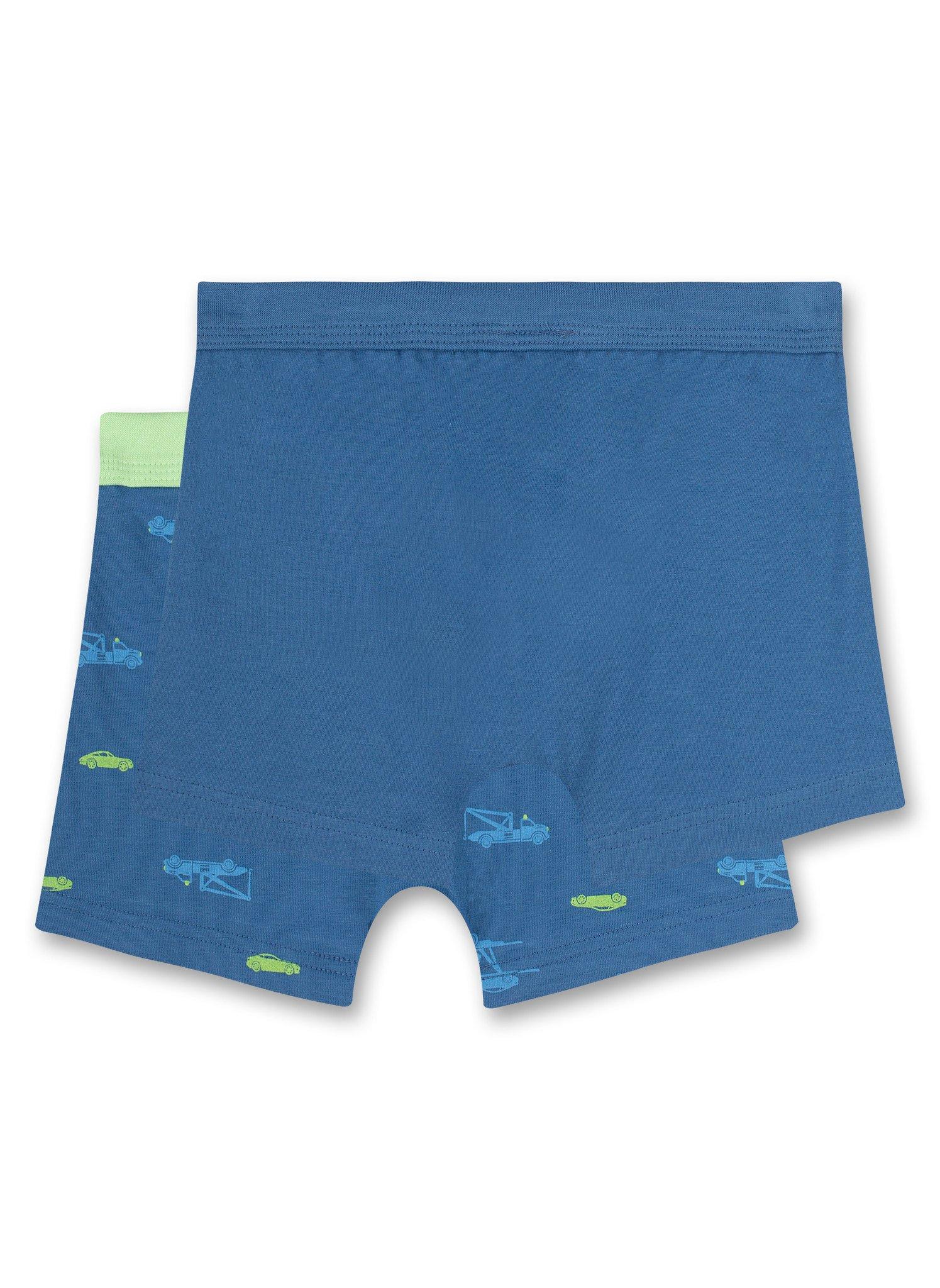 Sanetta  Jungen-Shorts (Doppelpack) Blau Auto 