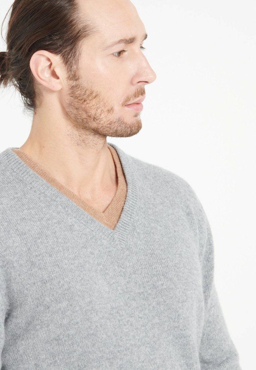 Studio Cashmere8  LUKE 13 Pull col V 4 fils - 100% cachemire 