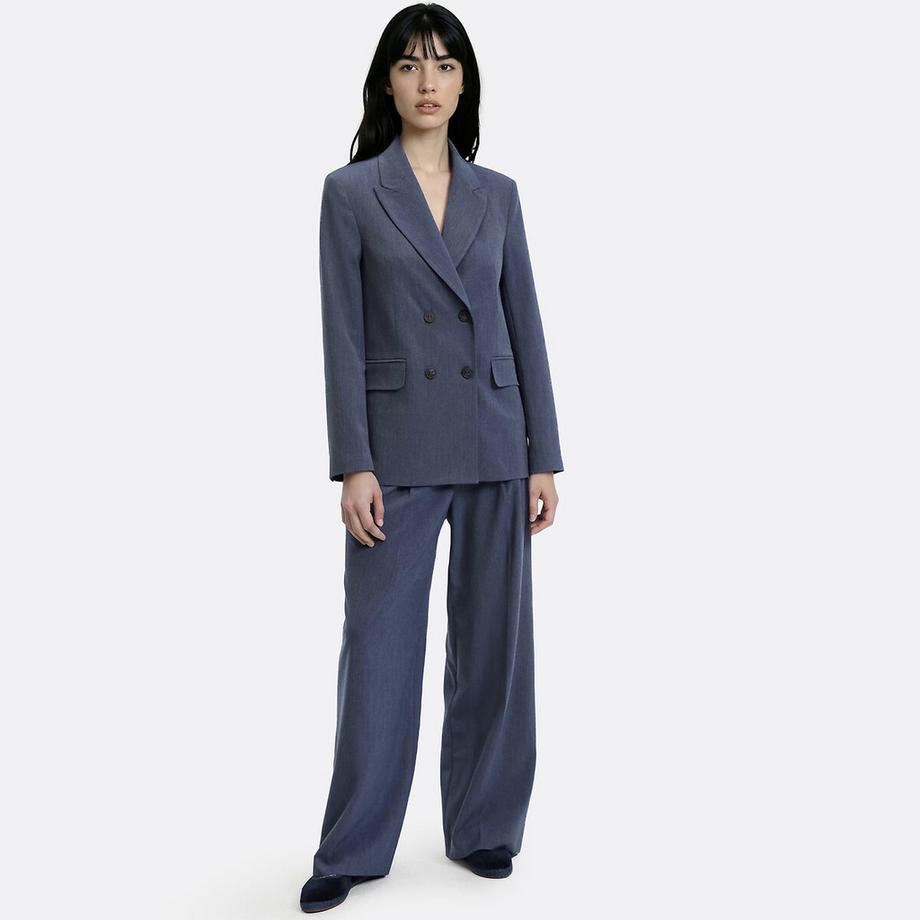 La Redoute Collections Blazer long croisé oversize  