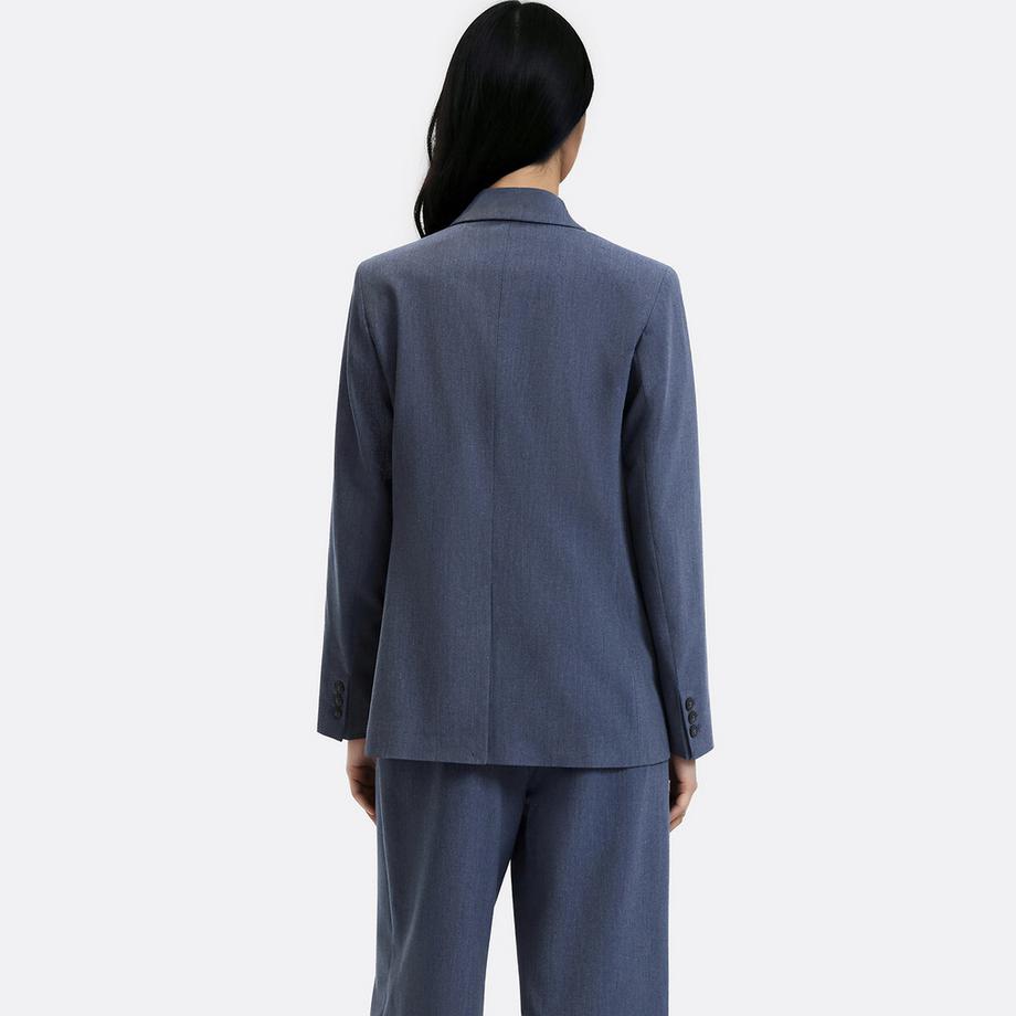 La Redoute Collections Blazer long croisé oversize  
