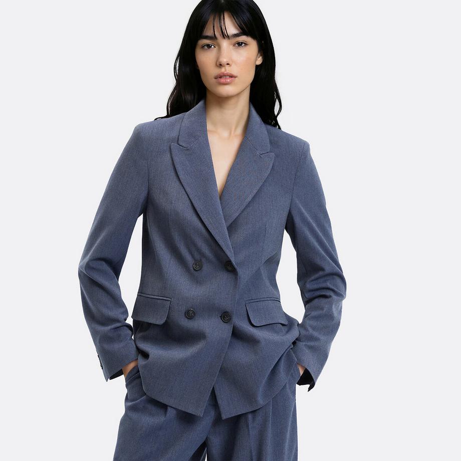Blazer long croisé oversize