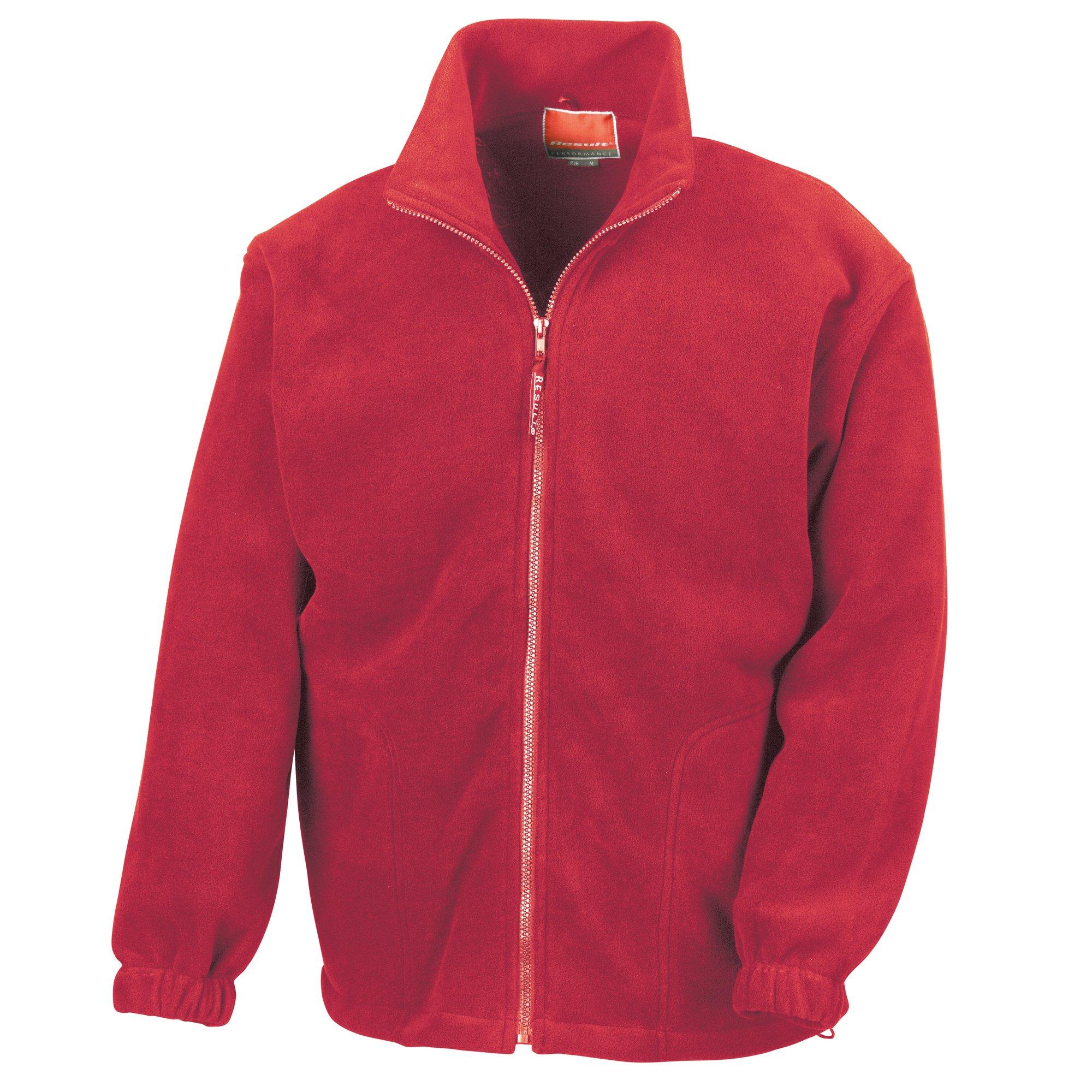 Image of Fleecejacke, Antipilling Herren Rot Bunt S