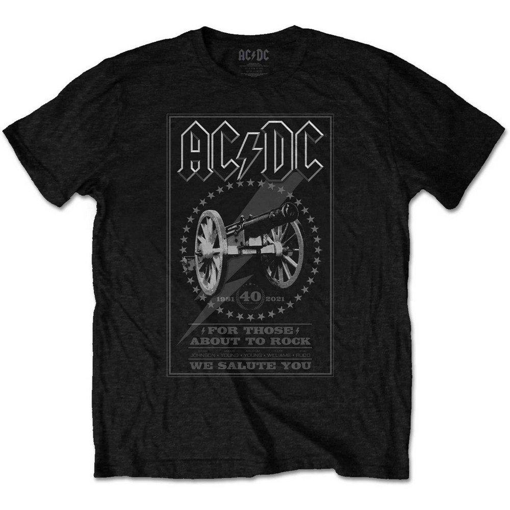 Image of Acdc For Those About To Rock 40th Tshirt Damen Schwarz M