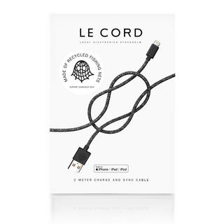 Le Cord  Ghost Net 2.0  (USB-A to Lightning) - Black 