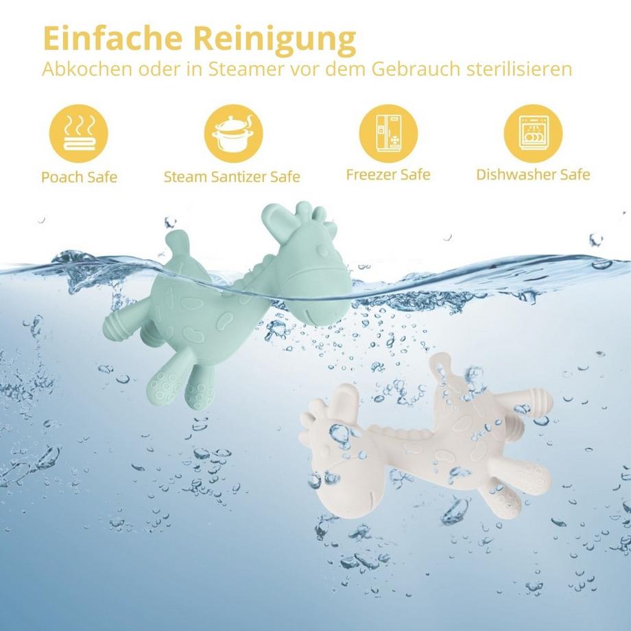 Misiu  Silikon Beisstierchen Zahnungshilfe Giraffe 