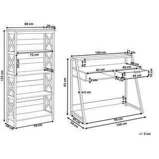 Beliani  Ensemble pour bureau en MDF Moderne FOSTER/CALVIN 