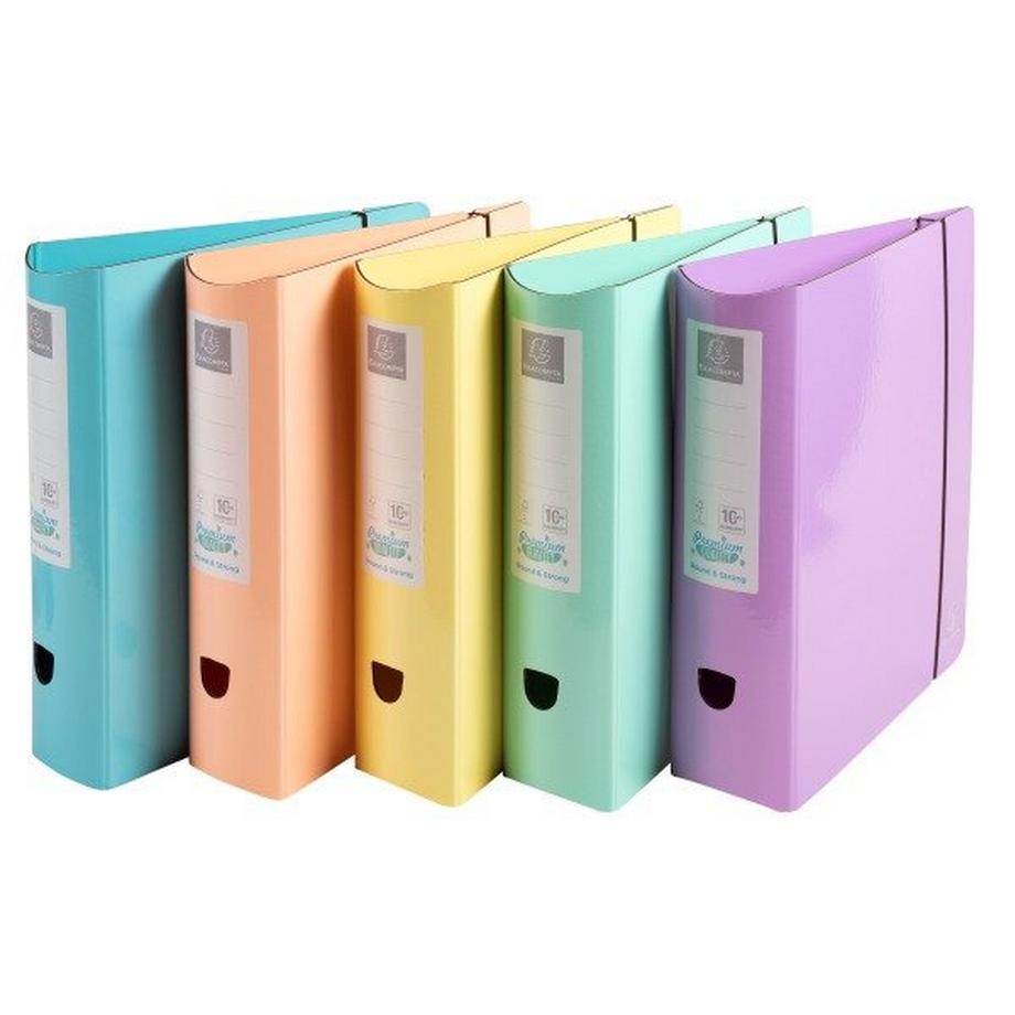 Registratore a leva Aquarel Prem'Touch - dorso tondo 80mm - A4