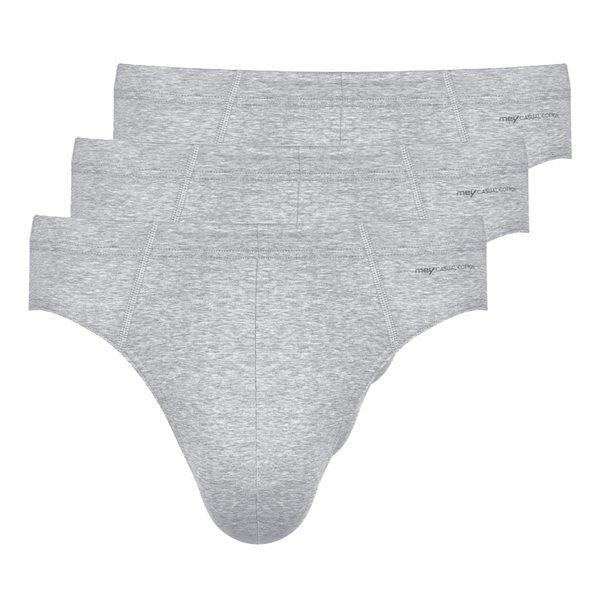 Image of 3er Pack Casual Cotton - Slip Unterhose Herren Grau XL