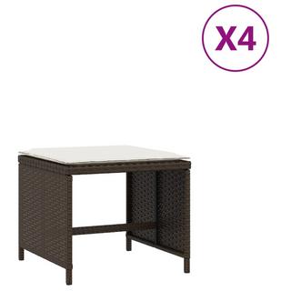 VidaXL  sgabello da giardino Polirattan 