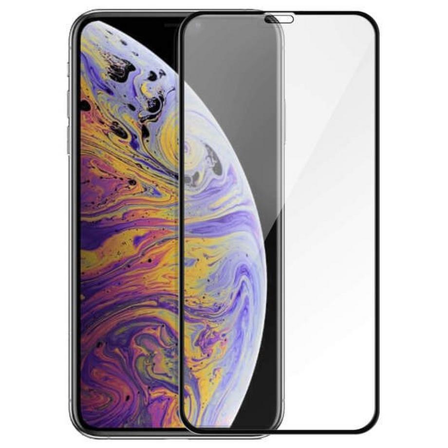 Avizar  Panzerglas Folie iPhone XS Max Schwarz 