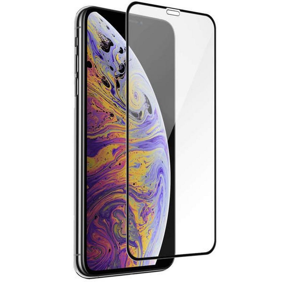 Avizar  Panzerglas Folie iPhone XS Max Schwarz 