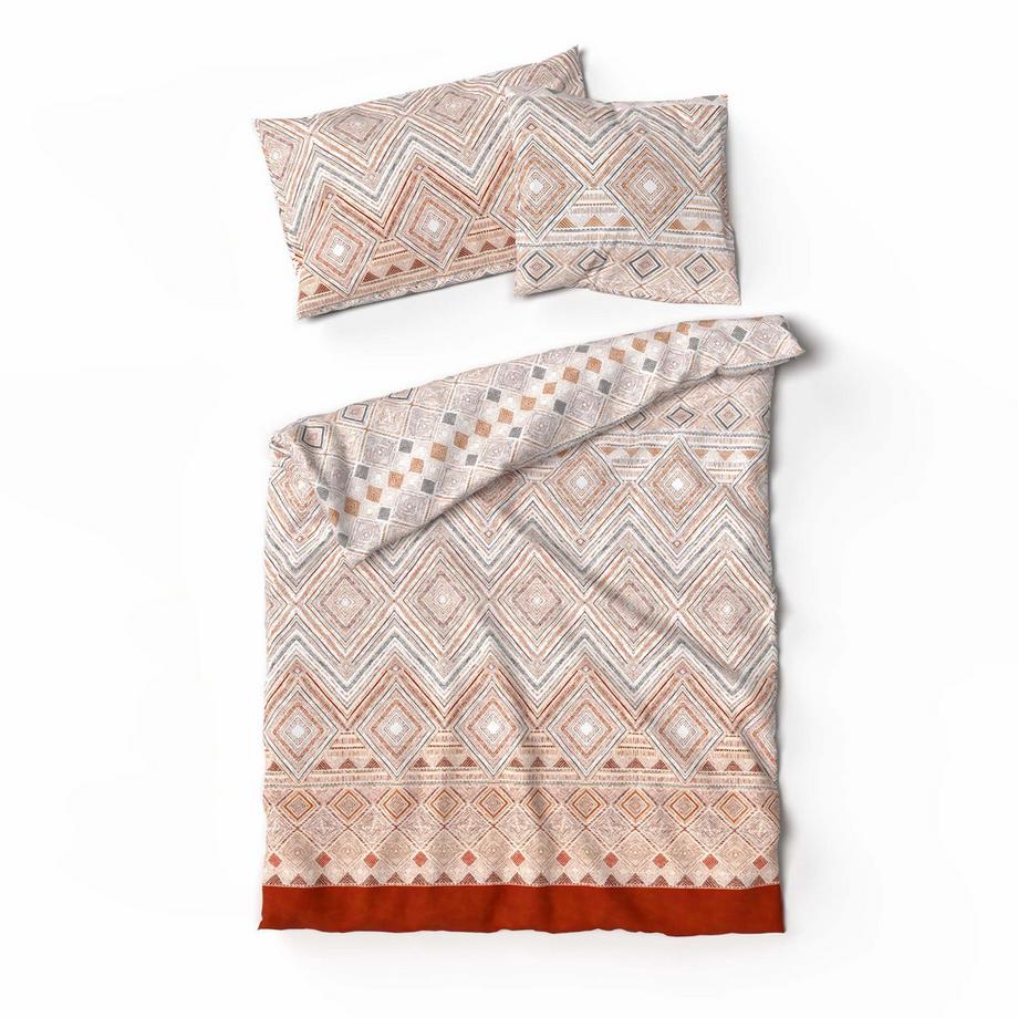 Lotus Bettwaren Lindsey Housse de Coussin Bambou Orange  