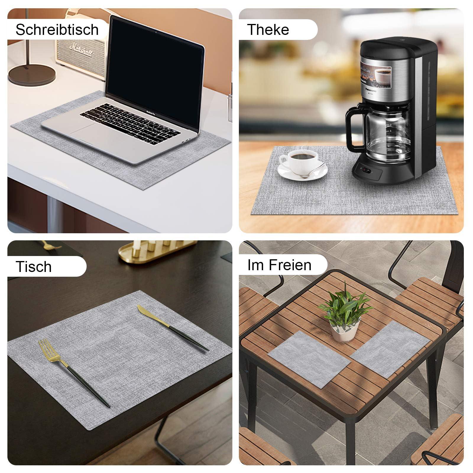 Alopini Tischsets Waschbar 6er Set, Wasserdichtes Tischset, Schönes Tischset  