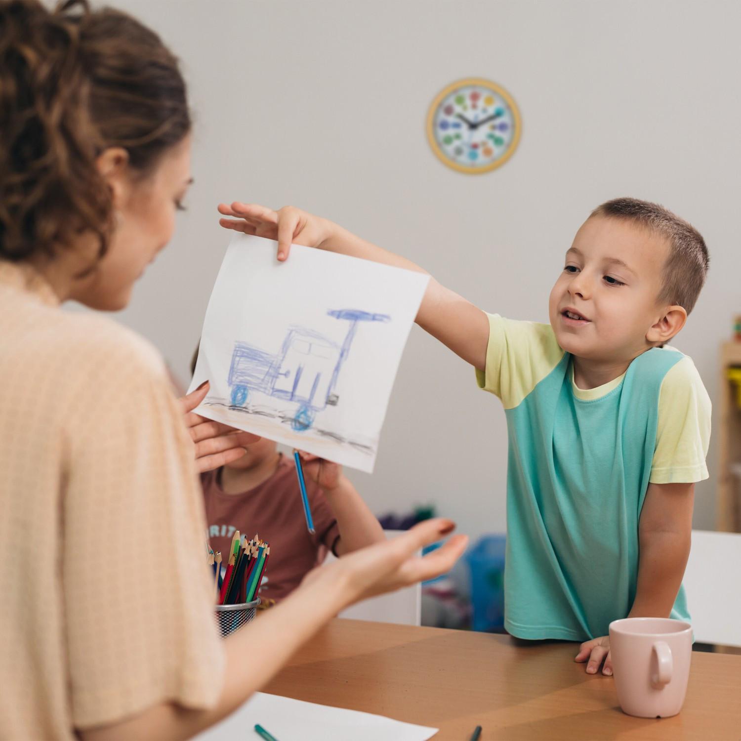 Northix Lernwanduhr für Kinder  