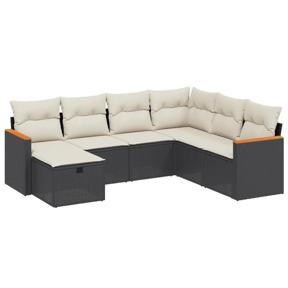 set divano da giardino Polirattan