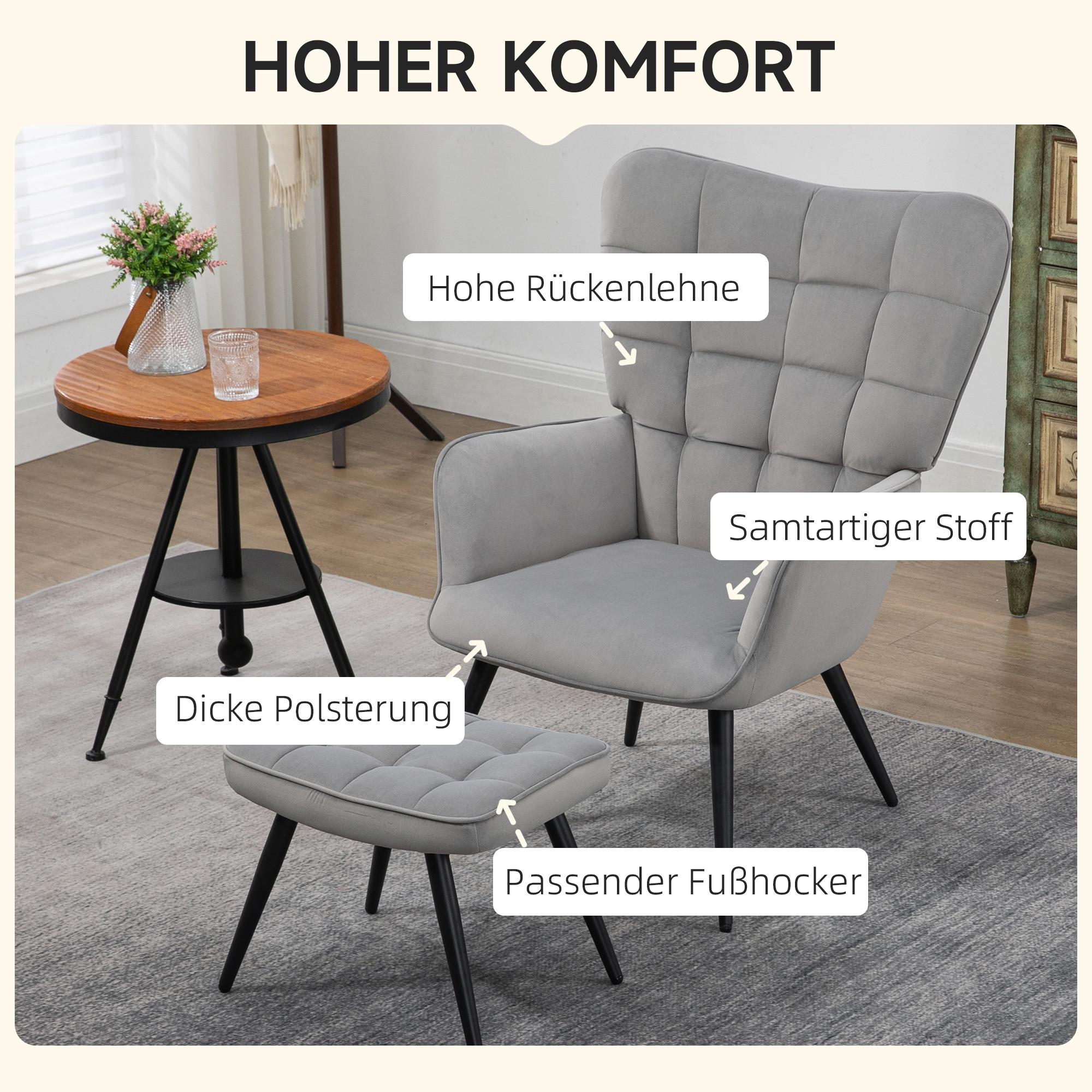 HOMCOM Ohrensessel  