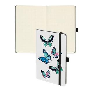 Biella Carnet de notes Kompagnon White Trend 2020, 12,5 x 19,5 cm, pointé - Multicolores  