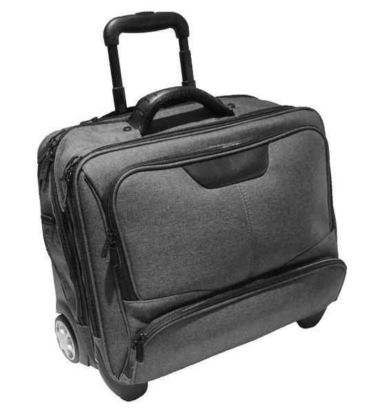 Dermata Lederwaren  Business Trolley Office Case aus Canvas 445 cm 