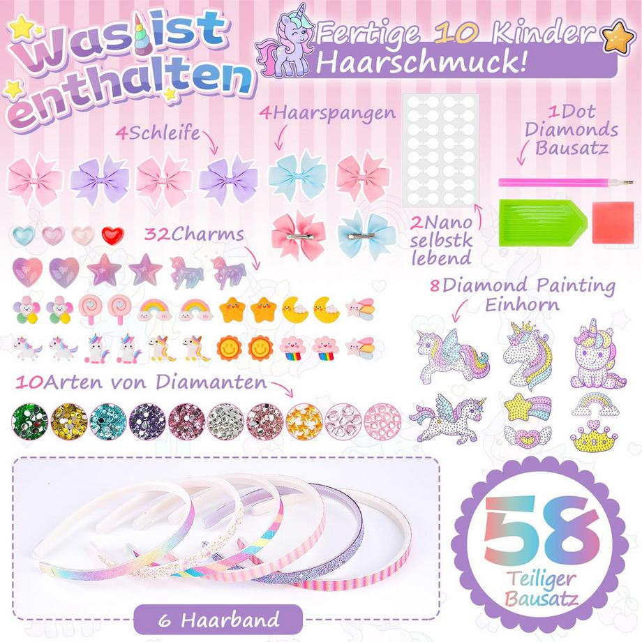 Activity-board  Haarband Diamant Malerei Kinder Handwerk 