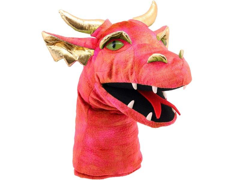 Image of Large Dragon Heads Handpuppe Drache Rot (43cm) Unisex ONE SIZE