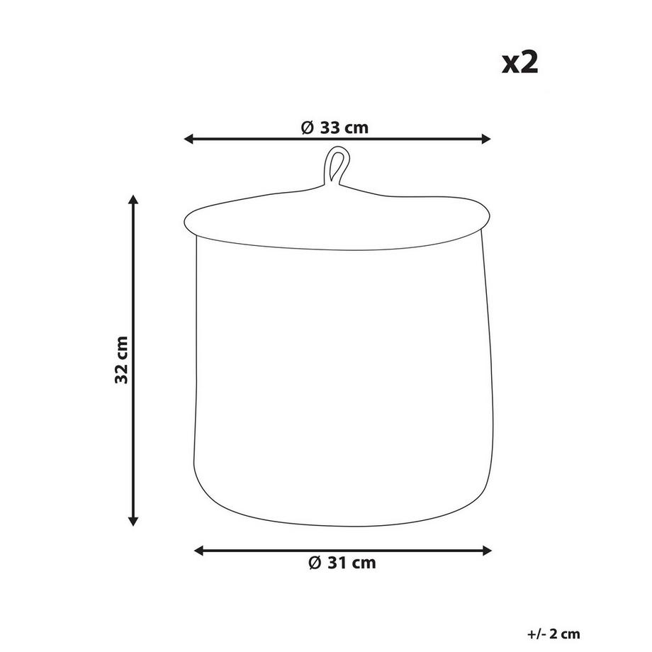 Beliani Korb en Coton  SILOPI  