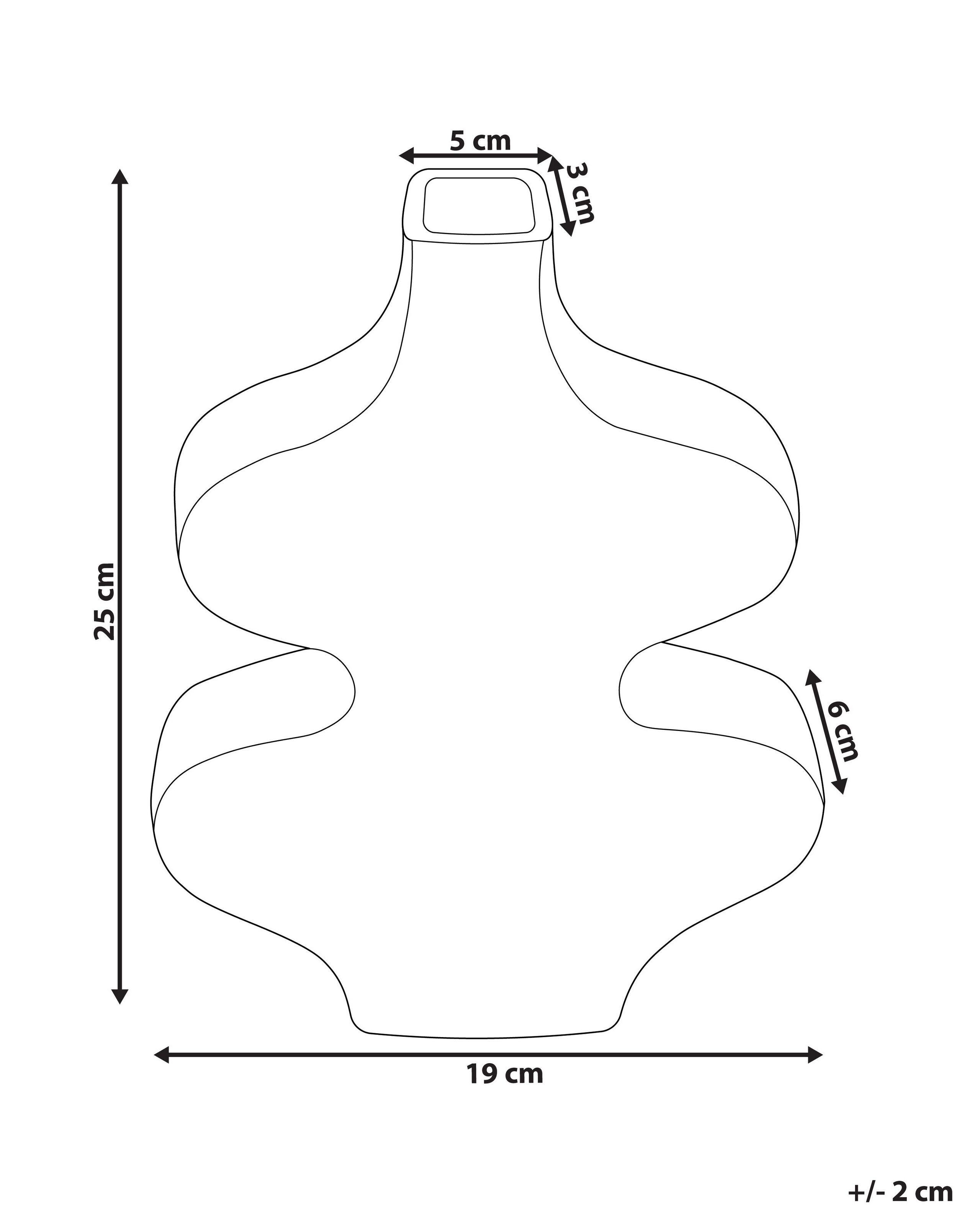 Beliani Blumenvase aus Porzellan Modern ARGOS  