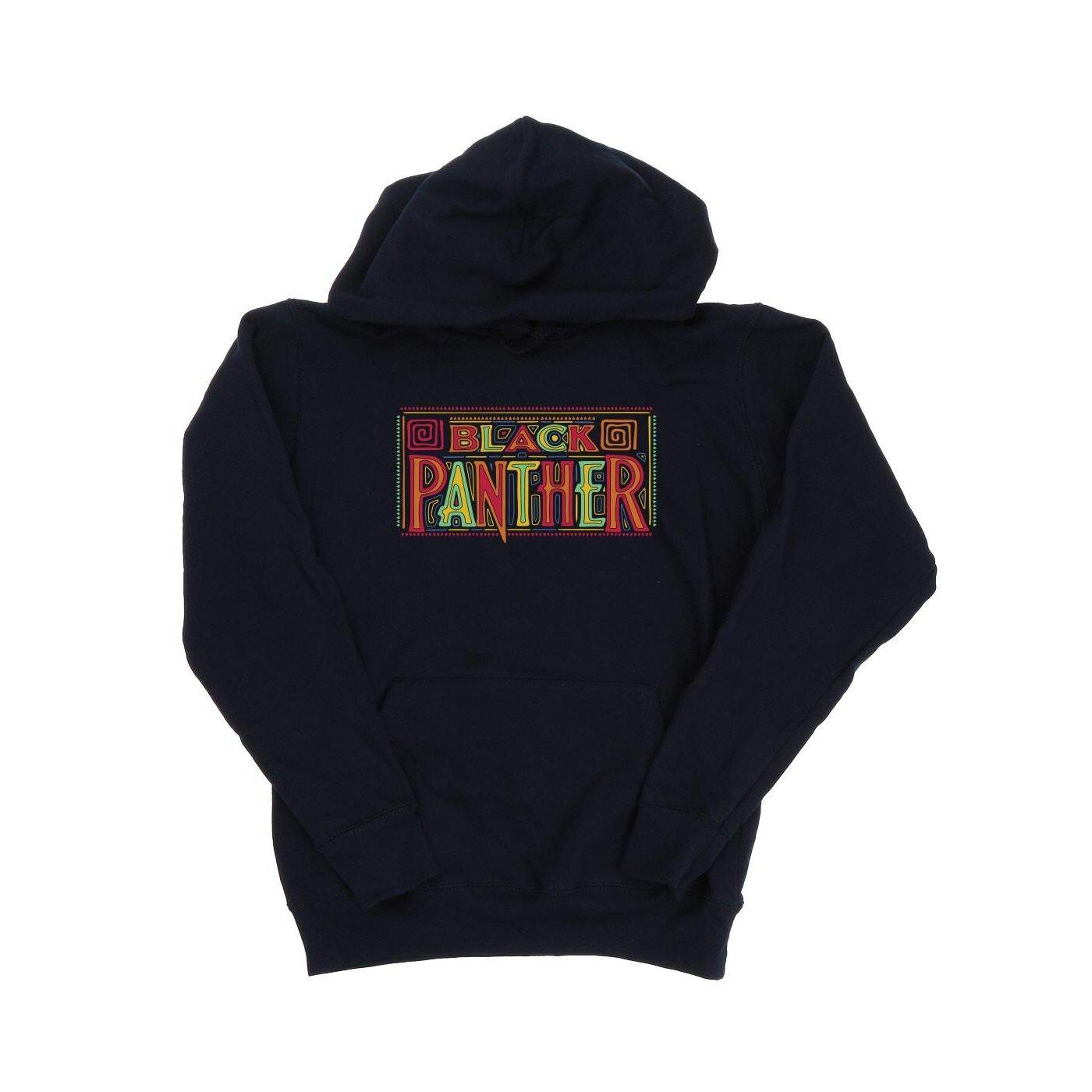 Image of Black Panther Tribal Logo Kapuzenpullover Damen Marine S