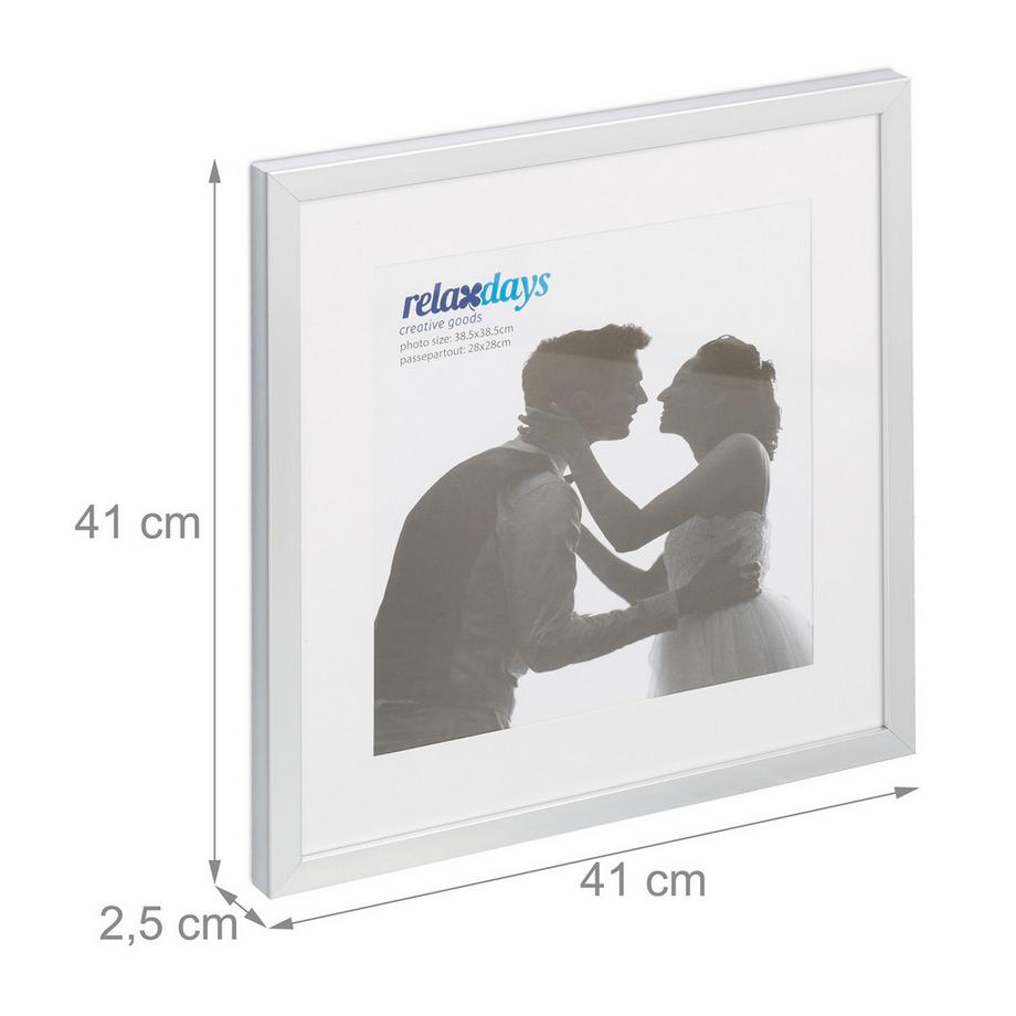 B2X Cadre photo 38,5 x 38,5 cm Lot de 2  