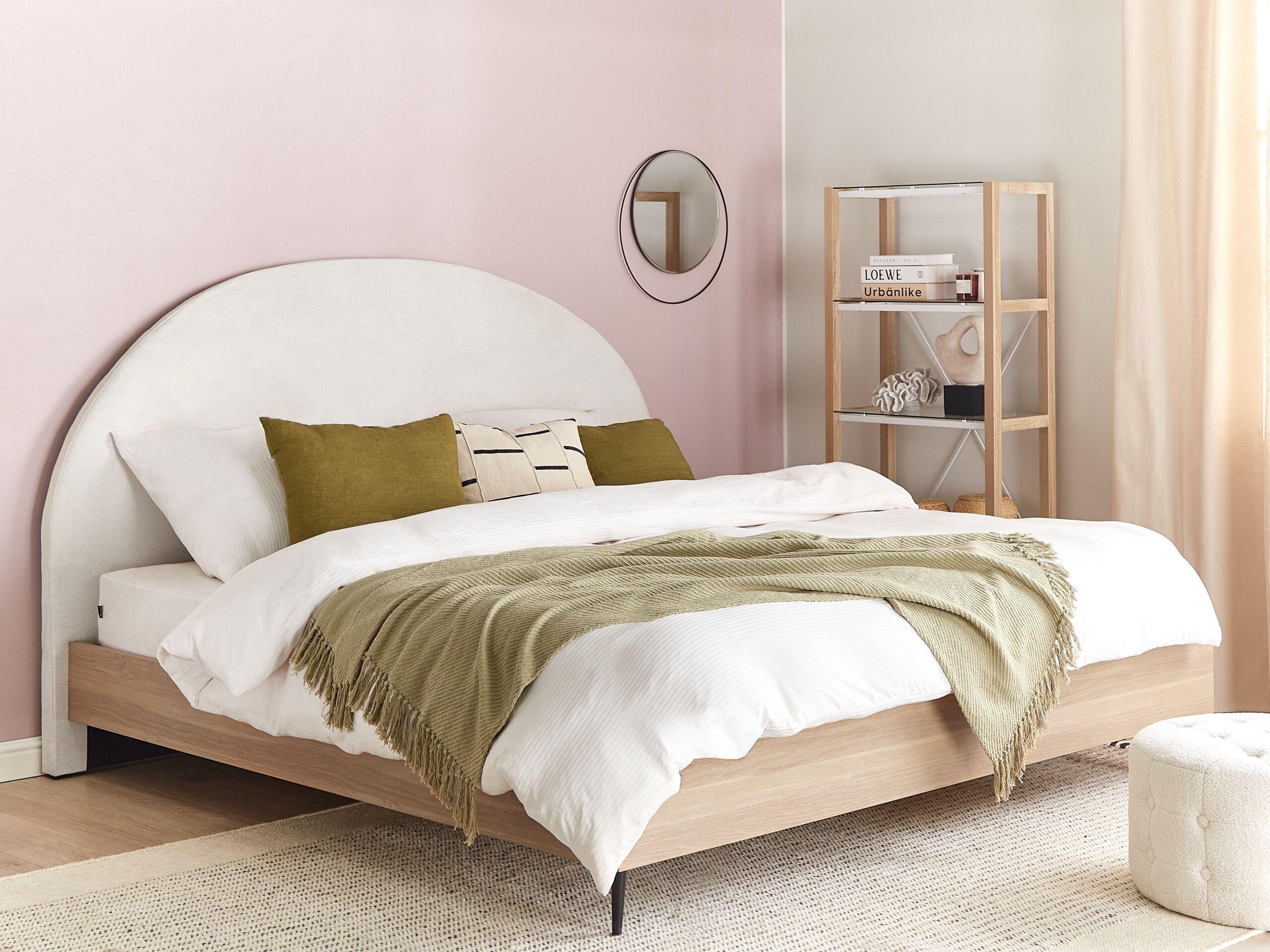 Beliani Bett mit Lattenrost aus Polyester Modern MILLAY  