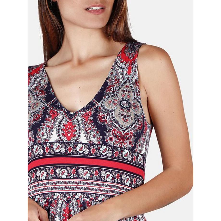 Admas Robe Longue Estivale Blue Paisley  