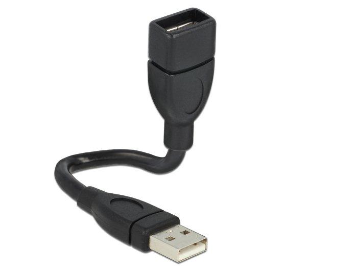 DeLock  15cm USB 2.0 câble USB 0,15 m USB A Noir 