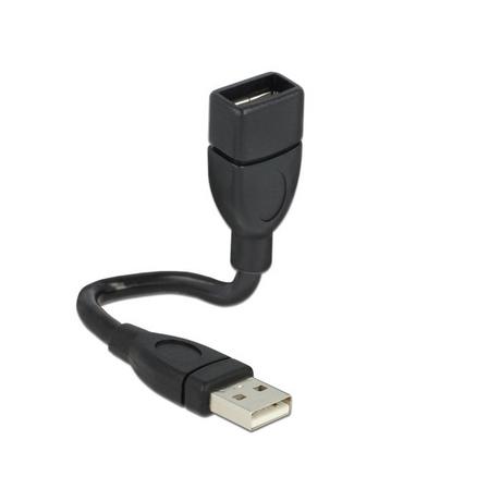 DeLock  15cm USB 2.0 câble USB 0,15 m USB A Noir 