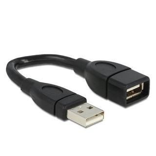 DeLock  15cm USB 2.0 câble USB 0,15 m USB A Noir 