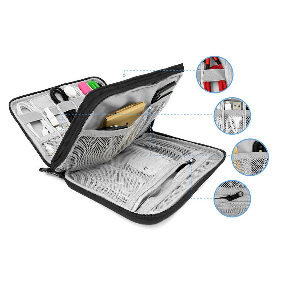 Only-bags.store  Universelle Kabeltasche für elektronisches Zubehör - Kabeltasche für die Reise 