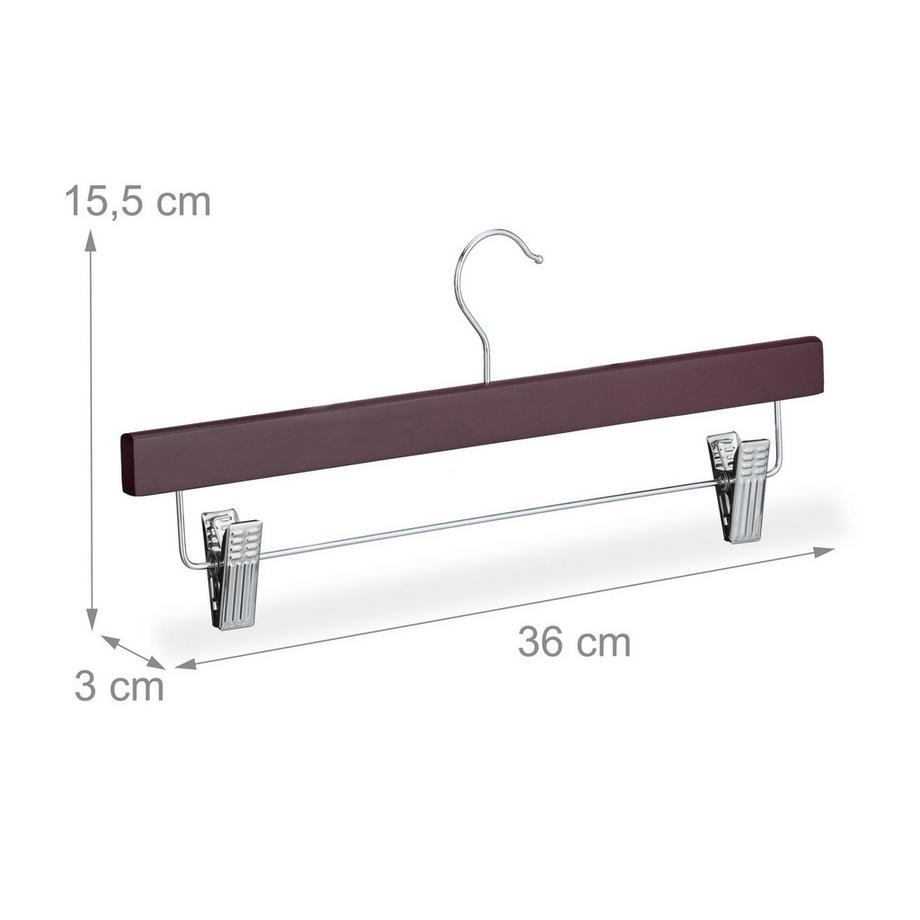 B2X Set mit 12 Holzbügeln  