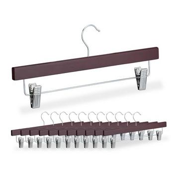 set di 12 grucce in legno