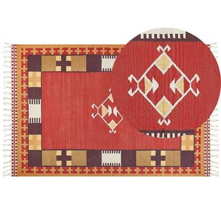 Beliani Tapis en Coton Traditionnel PARAKAR  