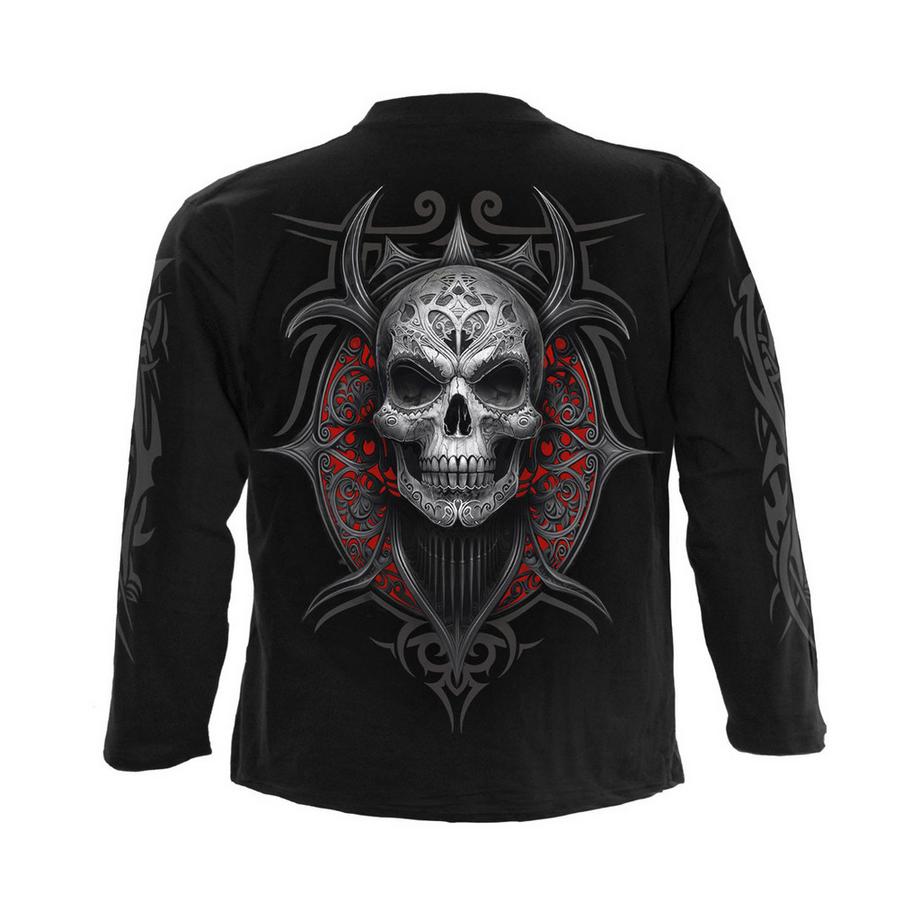 Spiral High Priestess Langärmeliges T-Shirt mit Rücken- und Ärmeldruck  