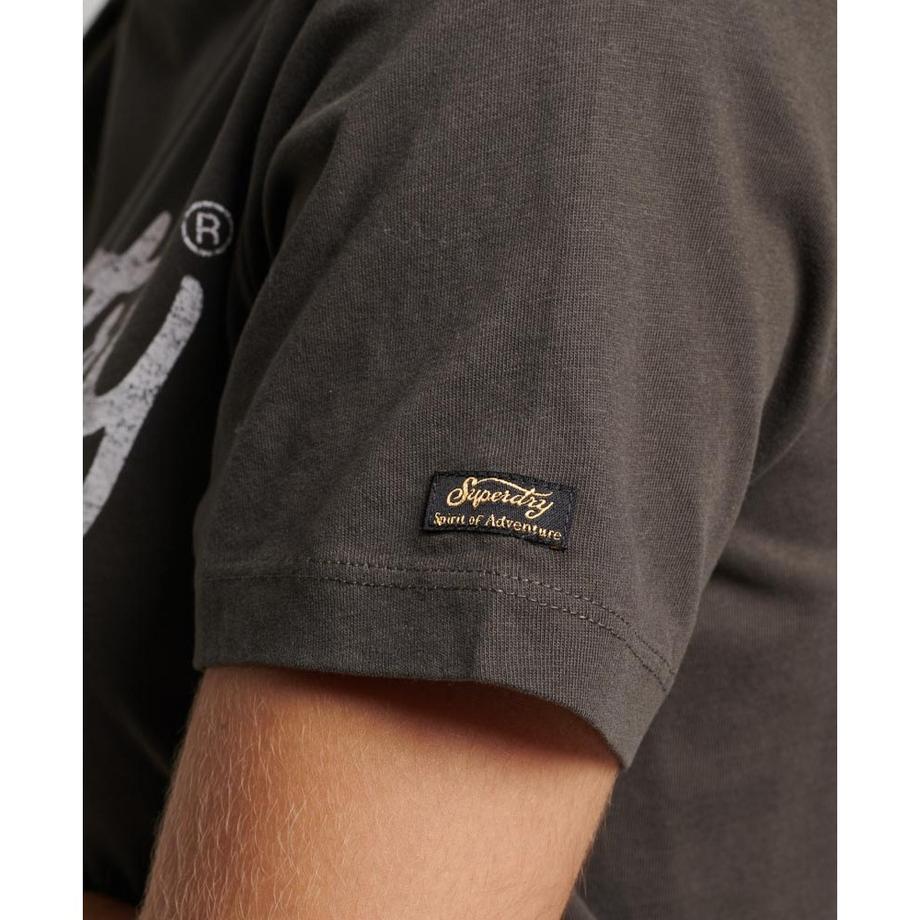 Superdry Boho Biker Script Grafik T-Shirt  